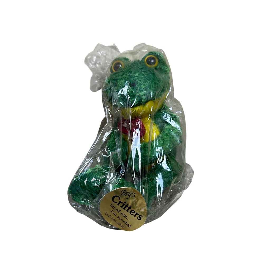 Bry's Critters Frog Plush Scented Gold Tag Collectible Wax‎ Figurine Animal